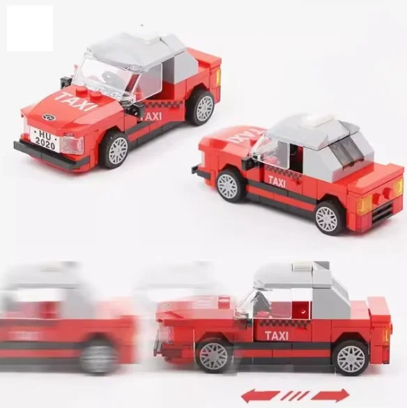 2024 MOC Technology Mini station Wagon Model Car Education Car brick Static plastic set assembly model building blocks