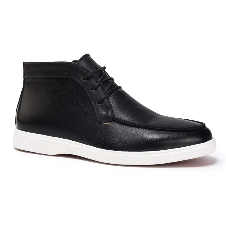 Simonspark High Quality wholesale price pure cow leather comfortable oxford chukka classic male boots for men