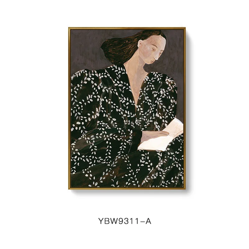 Imitate oil painting canvas poster Abstract Vintage Women Wall Decor Paints Living Room Decorative Paintings