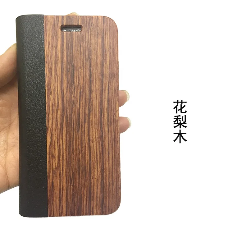 Factory Price Wood design Flip Wallet Leather Mobile Phone Cases Cover For iPhone 11 Pro Max 8 8plus XR XS MAX