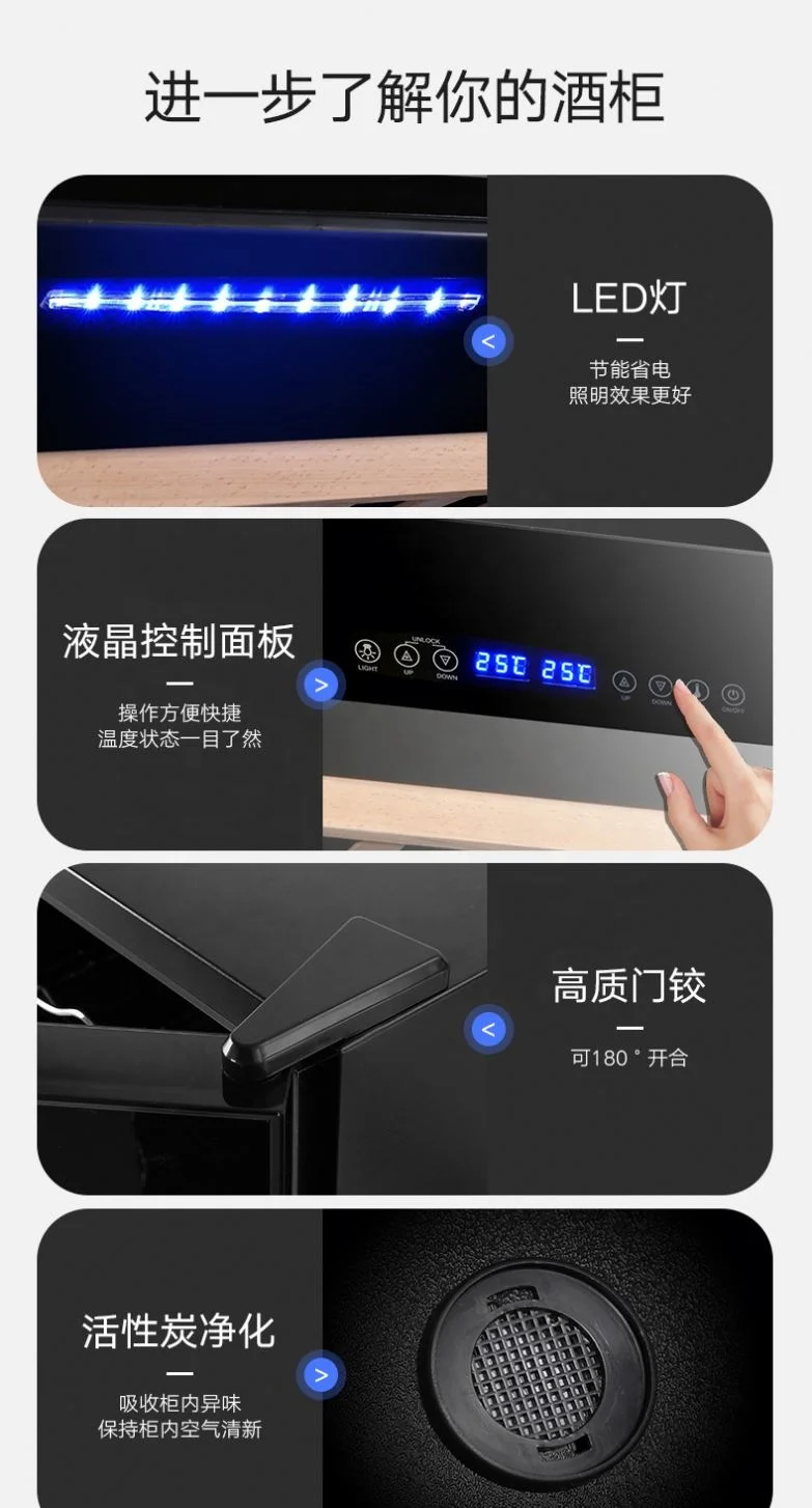 Factory wholesale 48 bottles compressor cooling display refrigerated wine cabinet cellar fridge