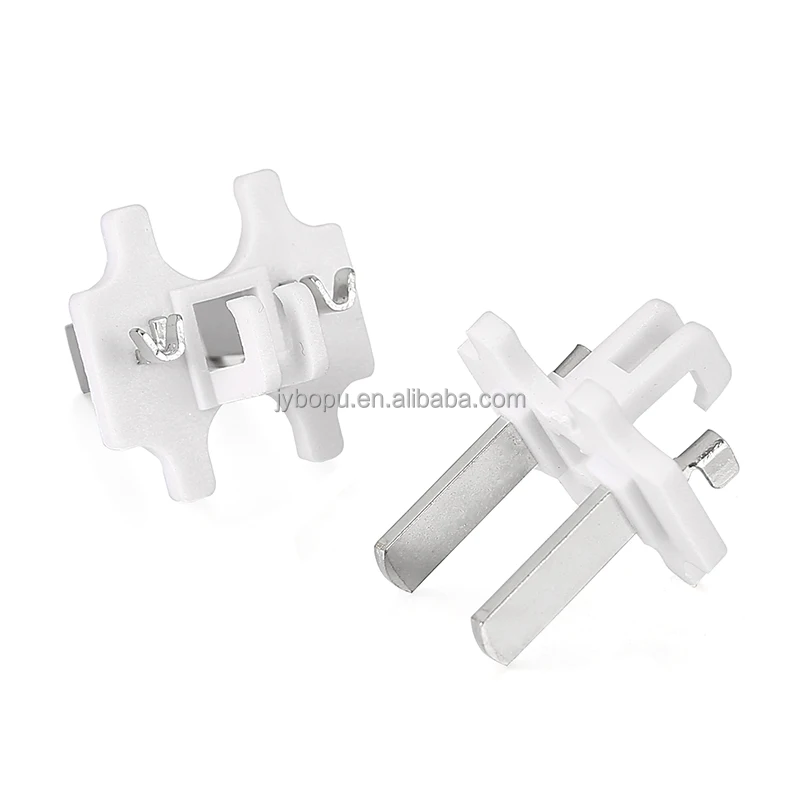 Holland 2 pins plug insert 2 pins 4.0mm 4.8 mm 2 pole Holland plug  insert socket white color