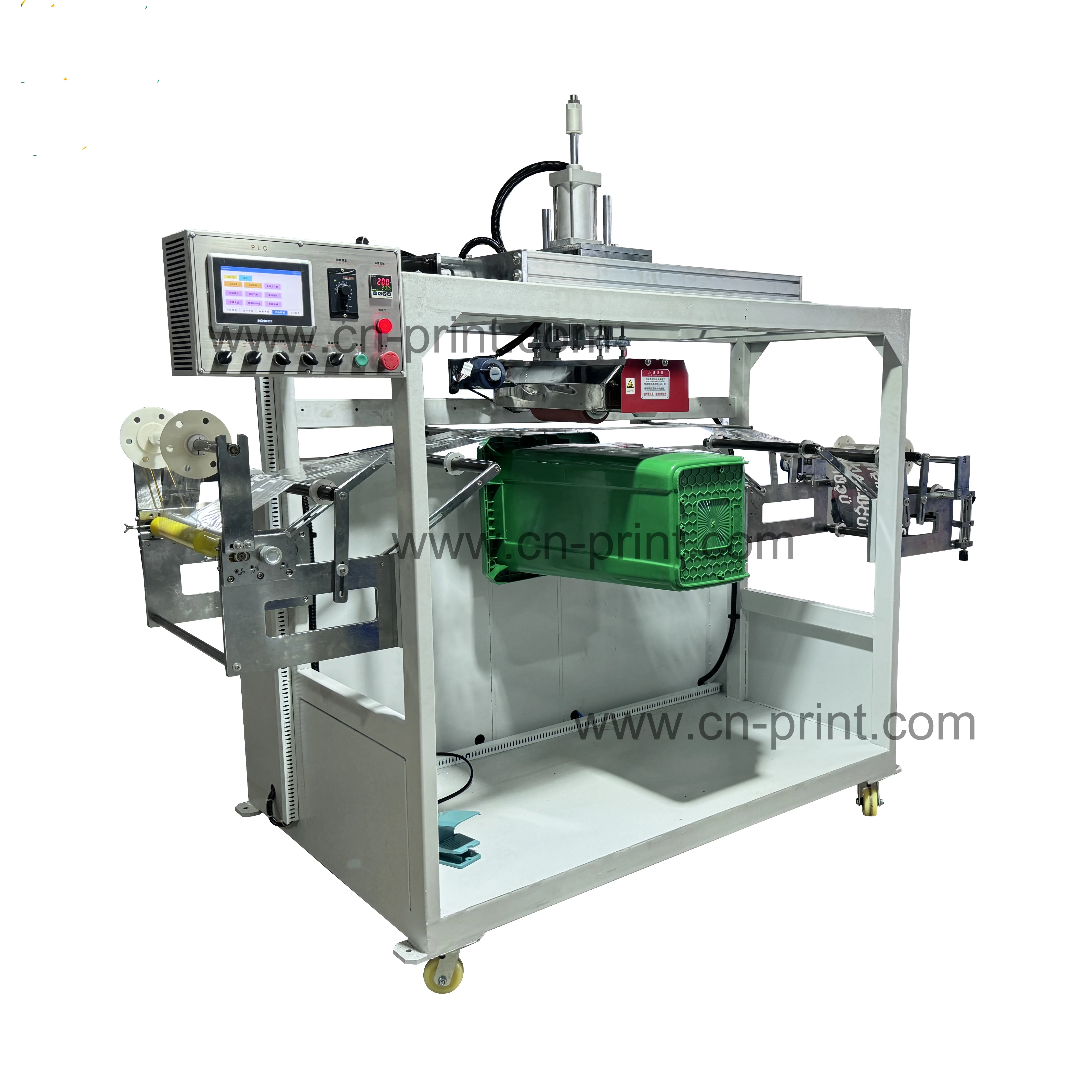 LC Brand PLC Control Large Size Paint Bucket Pneumatic Heat Transfer Printing Machine for Plastic Bucket for city trash cans