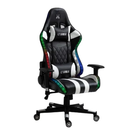 Cheap silla gamer led gaming chair for sale  adjustable height swivel LED gaming chair pu leather computer chair