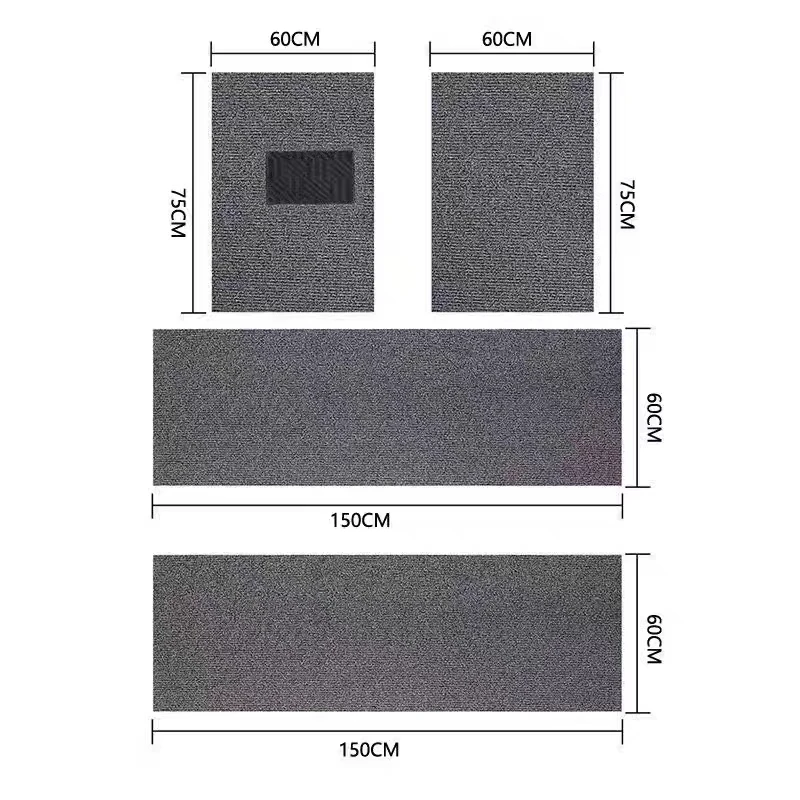Высококачественные универсальные 4 шт. полный комплект ПВХ катушки автомобильные коврики Нескользящие