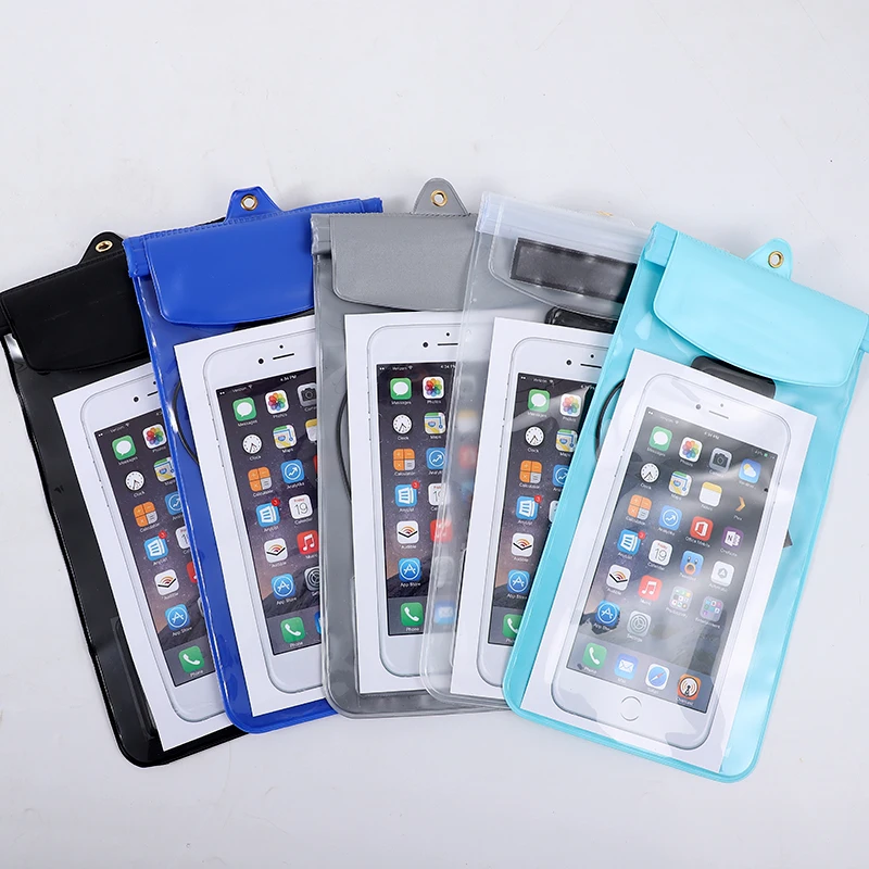 Hot selling transparent TPU phone waterproof Bag Leather travel swimming beach dustproof bag