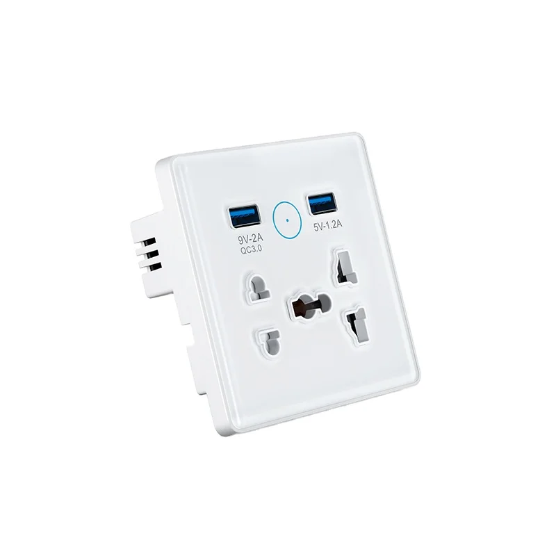 tuya wifi socket Plug 2.4GHz Smart Power 100-240VAC 50/60Hz Tuya Socket USB smart socket tuya wifi