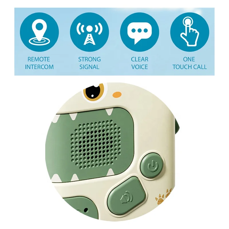 300M Dinosaur Walkie Talkie Toy 2Pcs Battery Operated Talking Toy Walkie-Talkie Outdoor Adventure Talkie-Walkie Toy For Kids