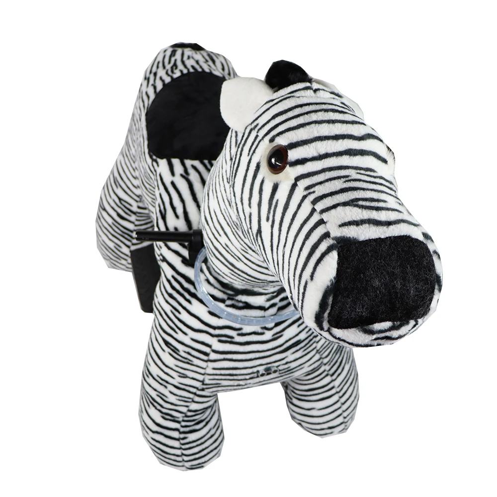 Custom Rechargeable Electric Animal Kiddie Ride On Toy Plush Animal Electric Scooters For Kid