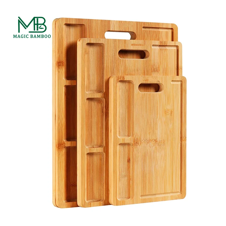Best Seller Bamboo Cutting Board Customization Bamboo Chopping Board with Container For Kitchen