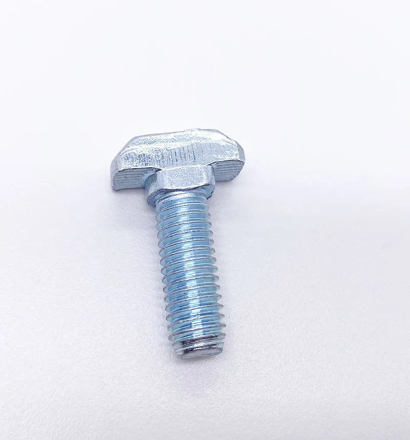 Т-образный болт M8 x 20 мм из углеродистой стали, Т-образный болт, головка молотка, Т-образный винт, гвоздик для алюминиевого профиля серии 3030, 10 мм