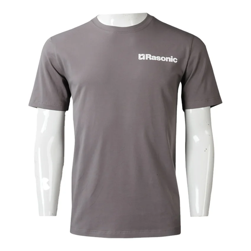 Manufacturer Custom 95%Cotton 5% Spandex T shirt Printing  Mens Fitness Shirt Crew Neck Gym Shirts Men