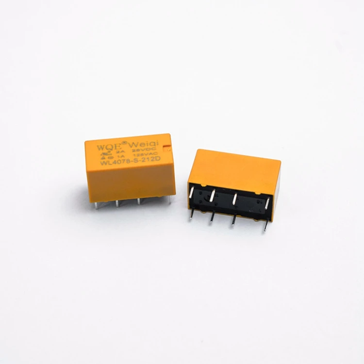 Weiqi 5v 6v 5vdc 9v 12v relay 2a small mini signal relay dpdt relays 12v 8 pin rele