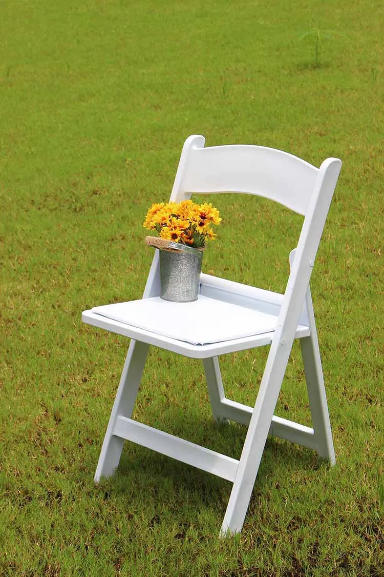 CHR006 Wholesale Portable Soft Sit Wedding Event Living Room Chair Resin Folding Chair for Banquet