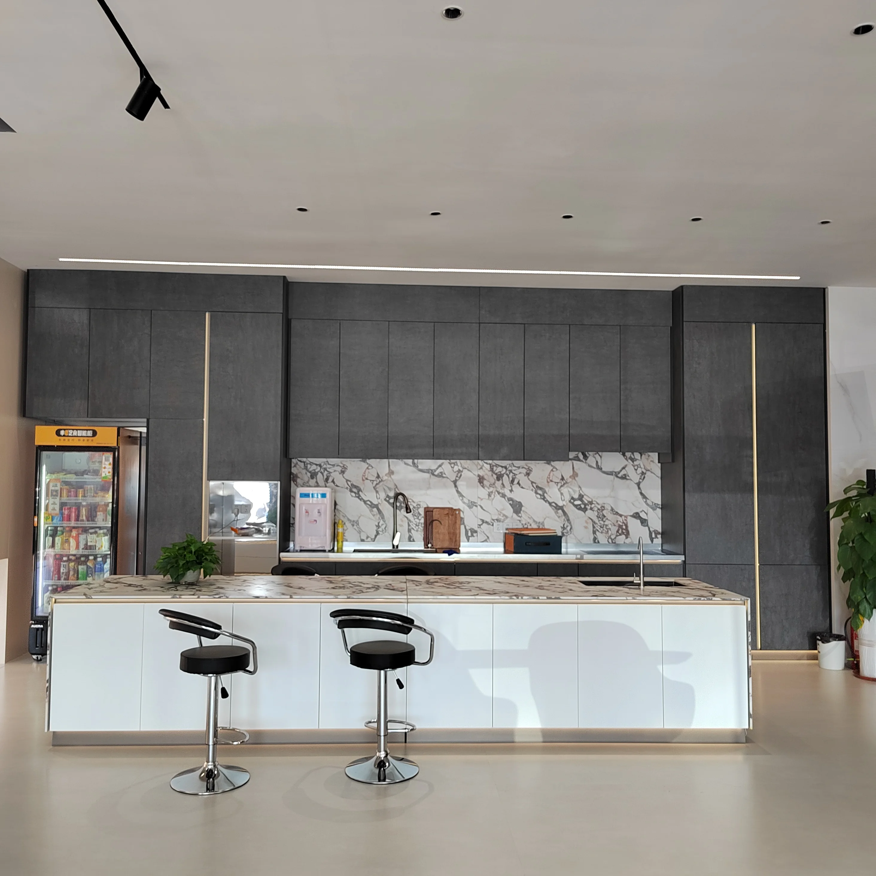 Wharton Kitchen Cabinets & Accessories With Island Cabinet Modern Furniture in Foshan Guangdong.