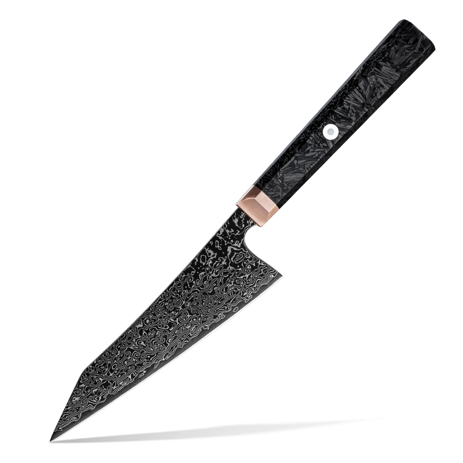 New 5.5 inch Kitchen Bunka Knife Japanese 67 Layers Damascus Steel Kitchen Chef Bunka Sharp Cutting Knife Carbon Fiber Handle