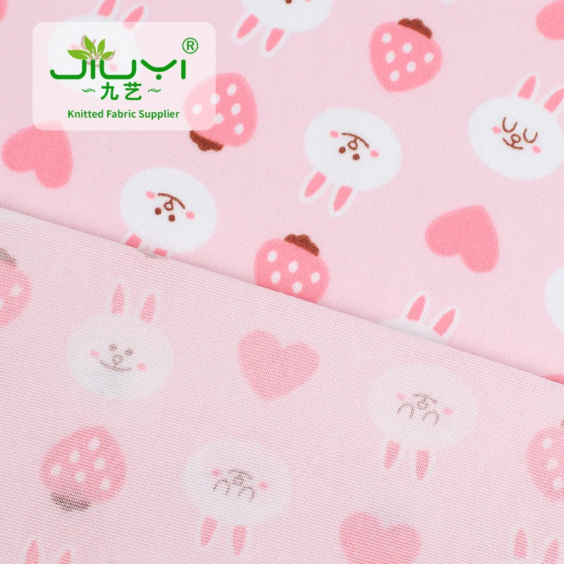 Cheap 95% Polyester 5% Spandex Milk Silk Fabric Wrap Strech Printed Jersey Fabric For Garments