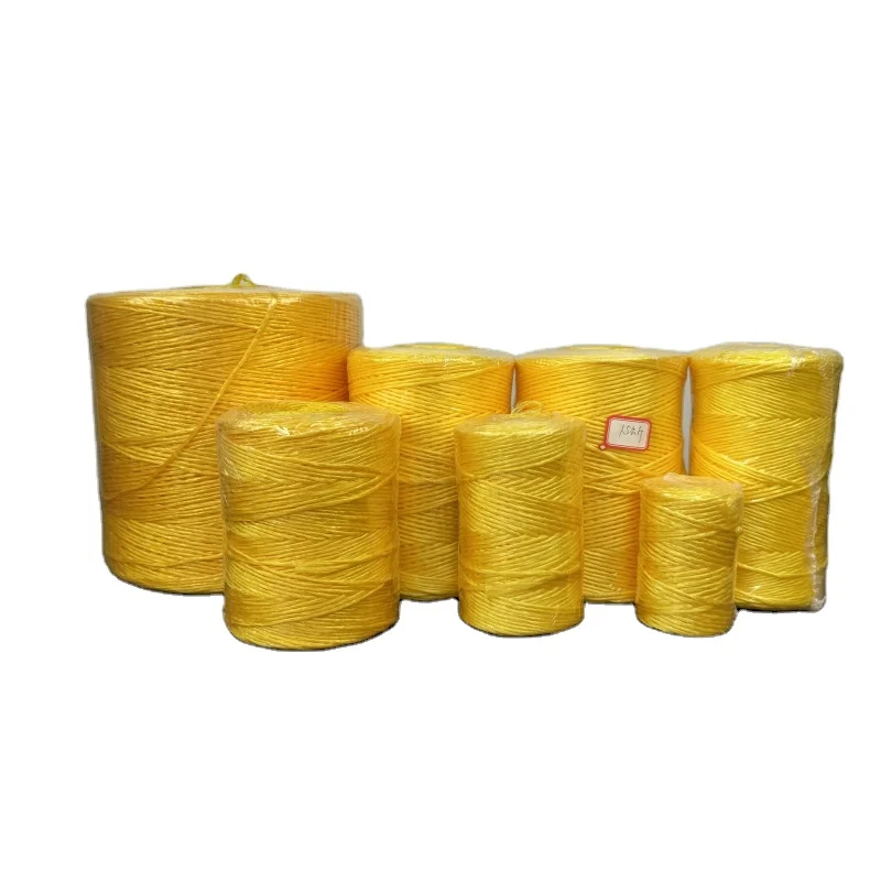 UV Resistant High Density Polypropylene (PP) Baler Twine for Greenhouse Hay & Agriculture Colorful Packaging Ropes for Strapping