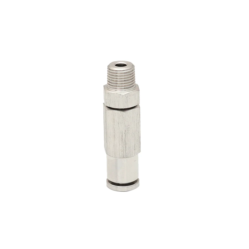 SS 316  Custom OEM Non Return Valves Single Direction Fittings SPCV8-01 Food Grade Sanitary Stainless Steel Check Valve Fitting
