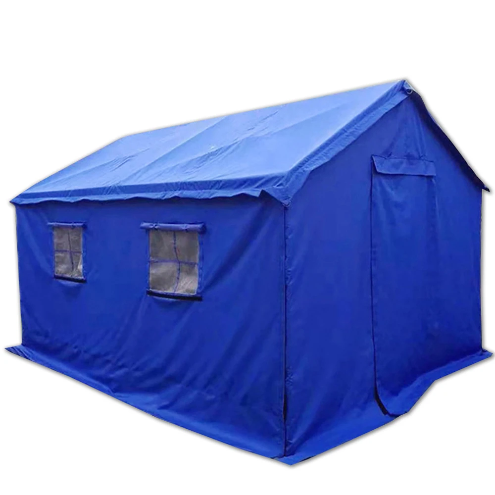 STALLMASTER Large 2*3m Survival Shelter Tent Natural Disaster Relief Dual Doors Single Steel Oxford Outdoor Emergency 4 Persons