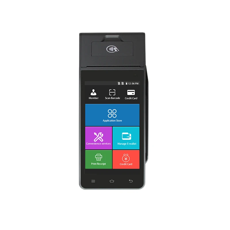 Мобильный POS-терминал ZCS Z90 4G для оплаты купюр с кредитными картами NFC pos ручной розничный супермаркета