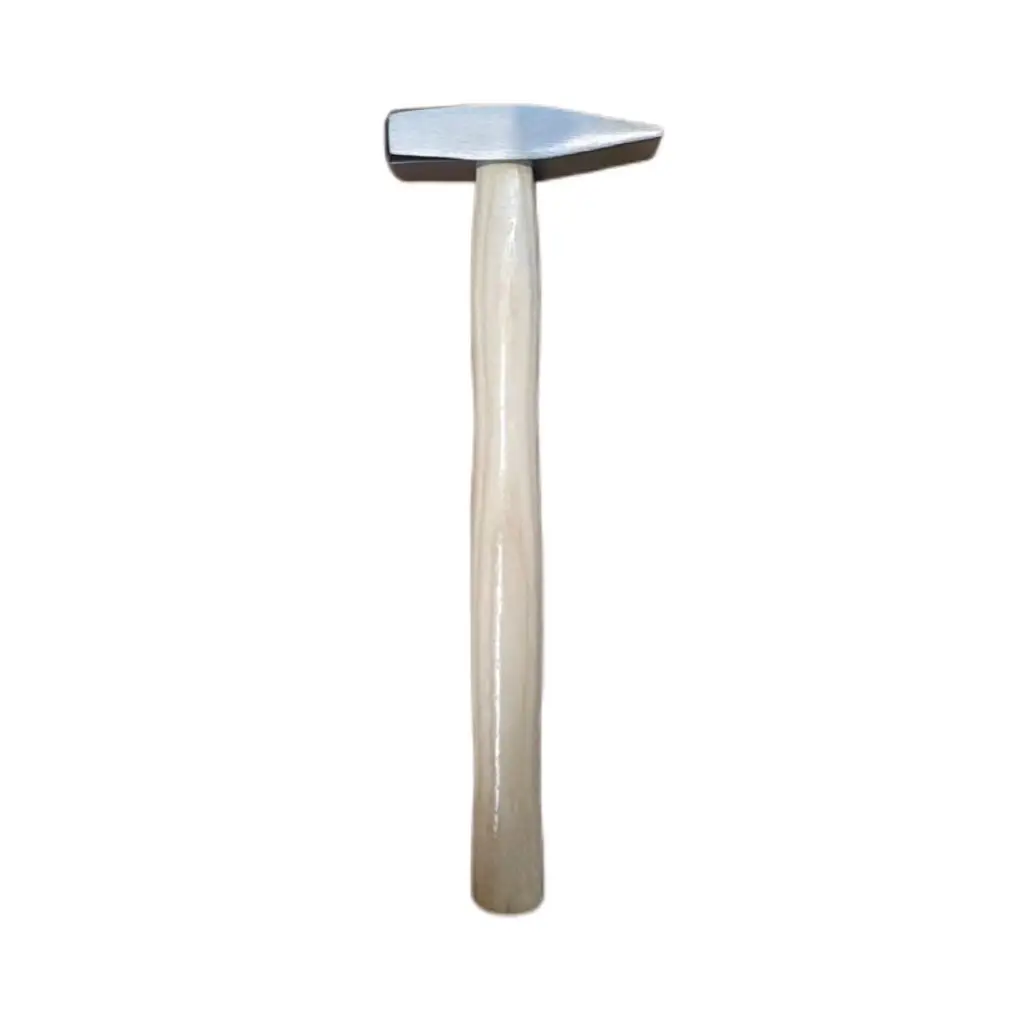 NSMTEC  Bright Polished smooth 200g German Machinist Hammer with wooden Handle