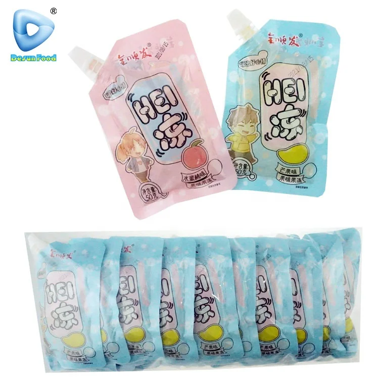 Hot-selling halal fruit suck  jelly drink bagged jelly