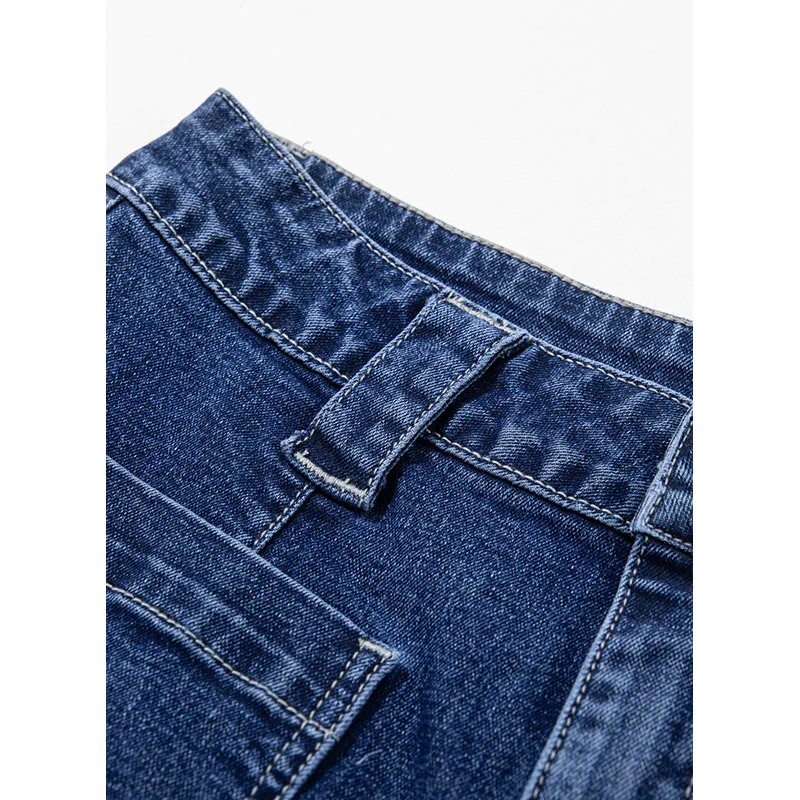 Dear-Lover Wholesale Fast Shipping Jeans Para Mujer Elegant Wide Leg Pocketed High Waist Denim Ladies Jeans