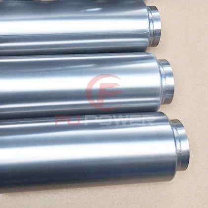 Racing Car Auto Universal Exhaust noiser Muffler Bass Sound Burnt Titanium Big sound Round Canister Car sport Tail Pipes Muffler
