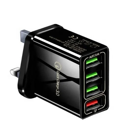 Популярный дизайн Великобритания 30 Вт QC 3 0 USB-разъем для быстрой зарядки адаптер питания мобильного