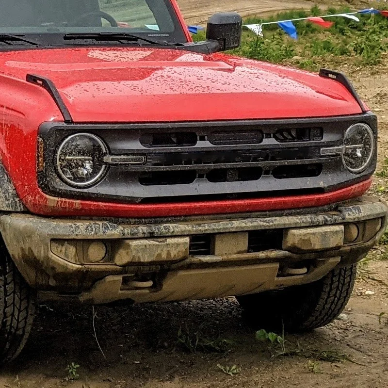 High Quality Abs Car Radiator Cover Front Mesh Grille For Ford Bronco 2021 Black Car Grill Grille