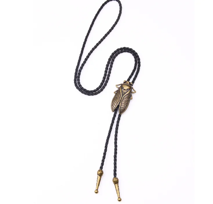various leather bolo tie bolo collar necklace men women shirt suit necklace American Western cowboy vintage leather necklace