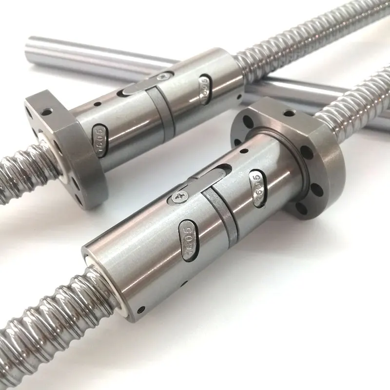 the linear ball screw 2005 3205double ballscrew nut factory produce china cheap price ball screw
