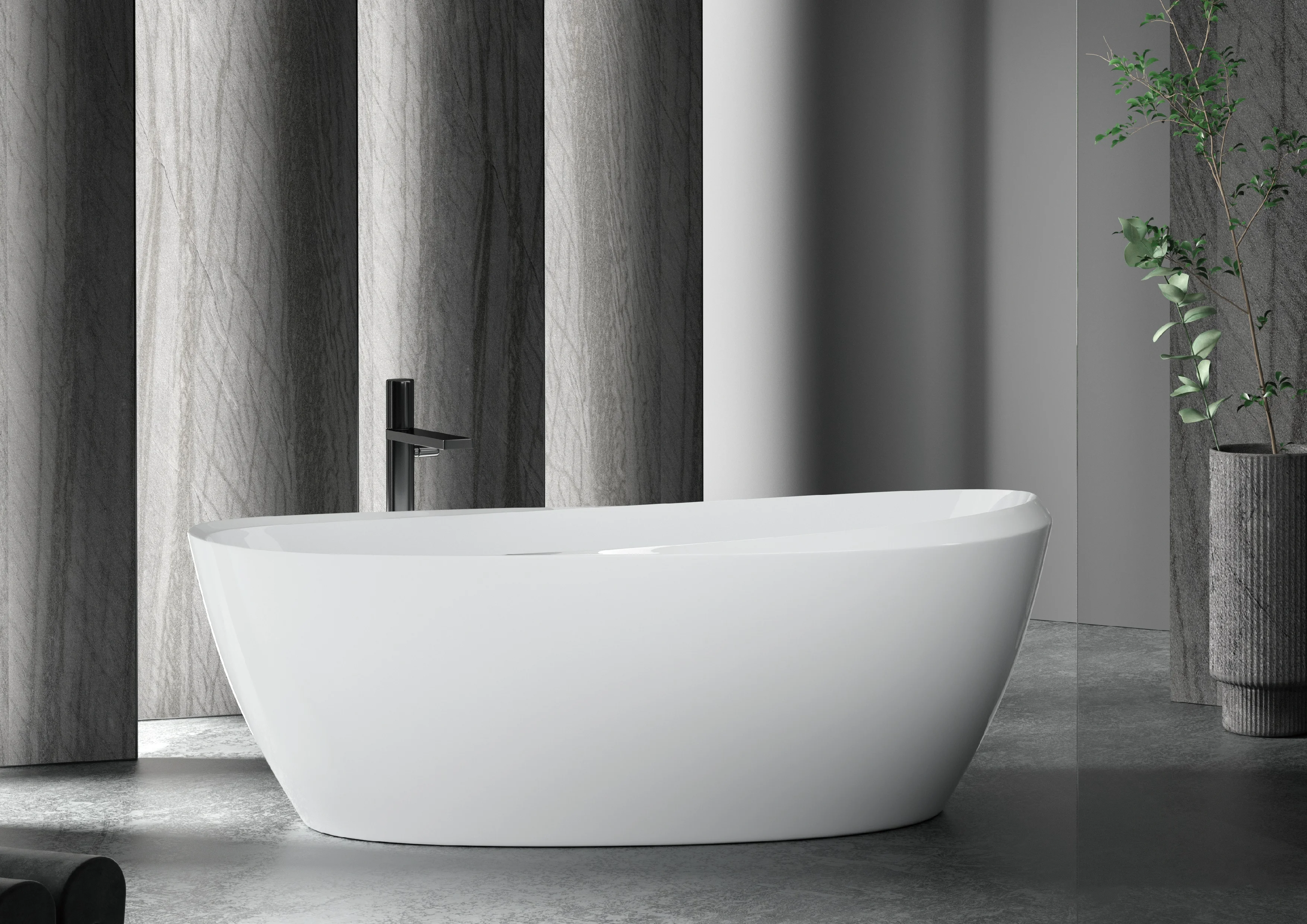 15YRS OEM/ODM Experience Factory Bathroom Deep Soaking Tub Acrylic Unique Bathtubs 1 Person