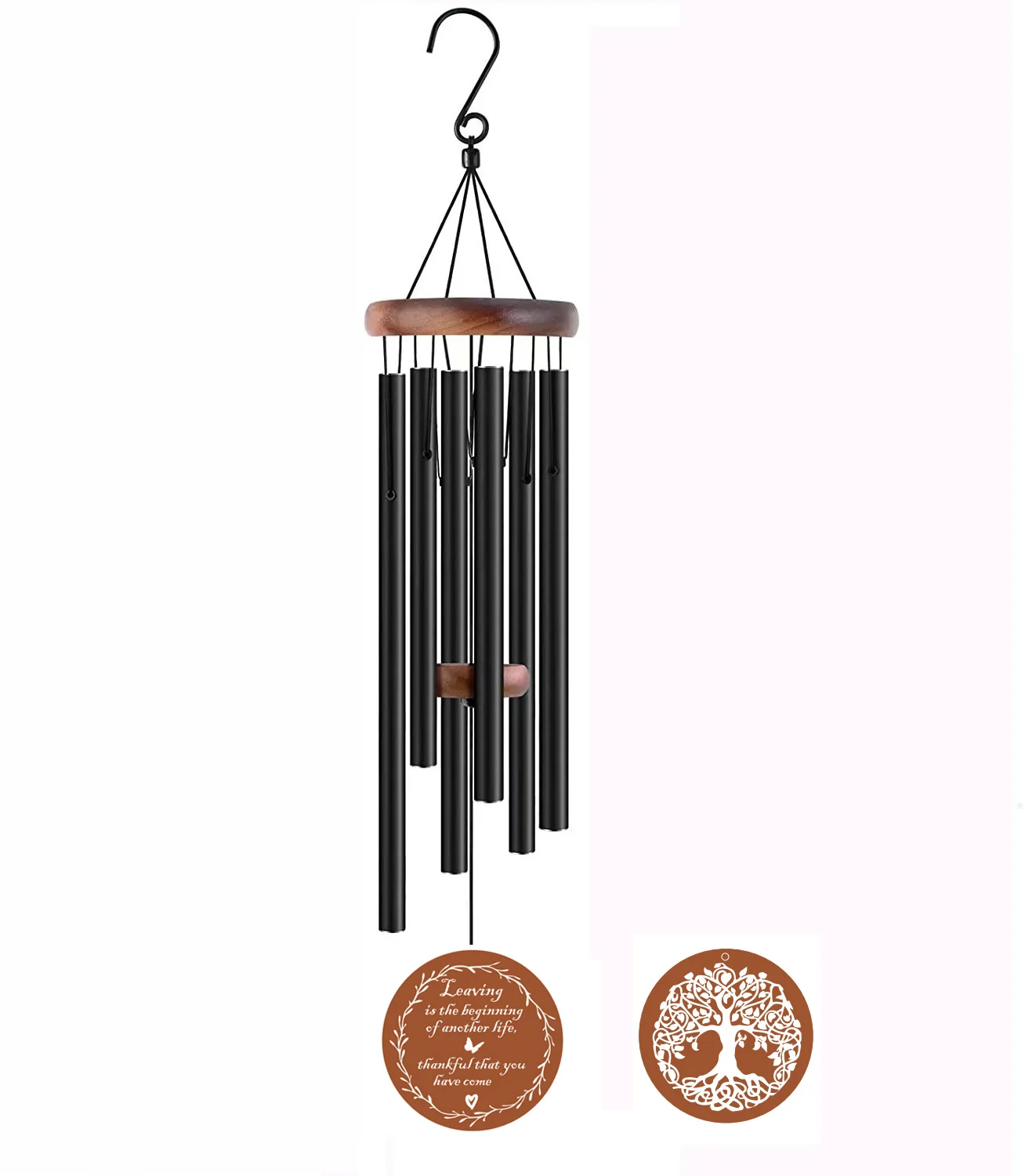Wind Chimes 32' Custom Wind Chime Aluminium Tube with S Hook Garden Decor