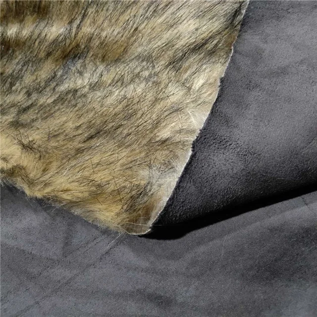 Высококачественная роскошная дизайнерская замшевая длинная ворсовая ткань из искусственного меха для зимних пальто