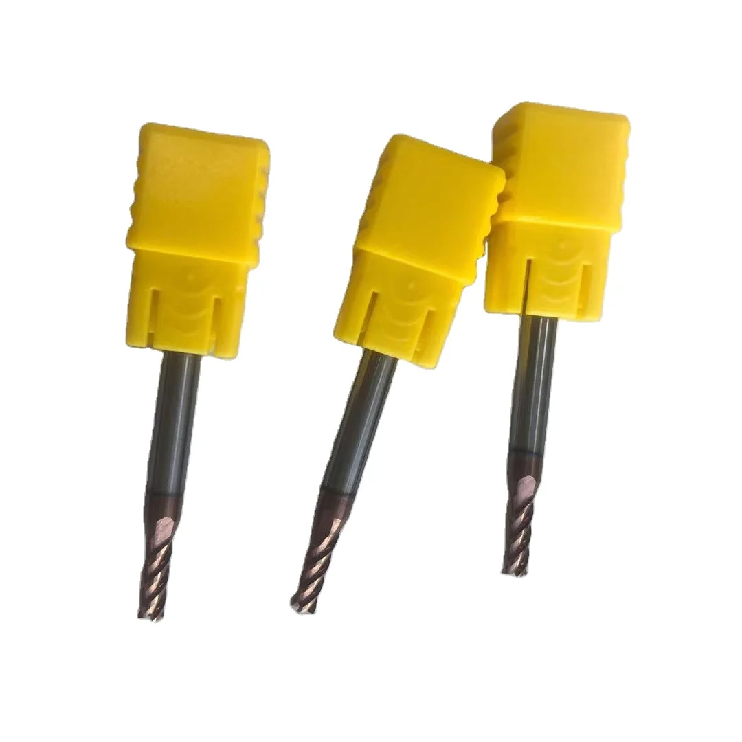 
Hrc 65 3mm Tungsten Solid Carbide 4 Flute Square End Mill 3.0*8L*50L 