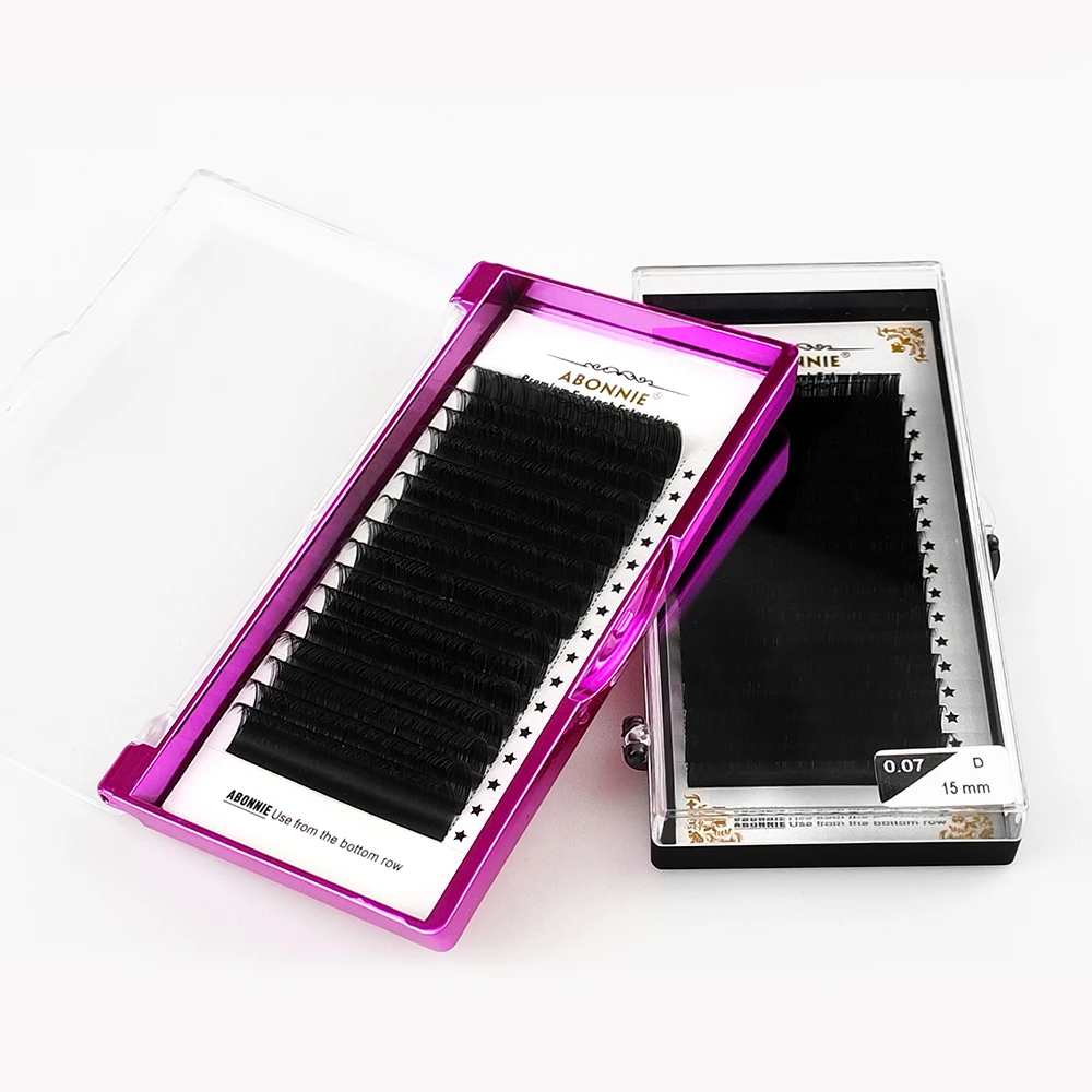 Индивидуальные Накладные ресницы Abonnie, лотки cc curl J B C D CC DD L, частная этикетка, шелк, искусственная норка, кашемир, 20 мм, удлинители ресниц