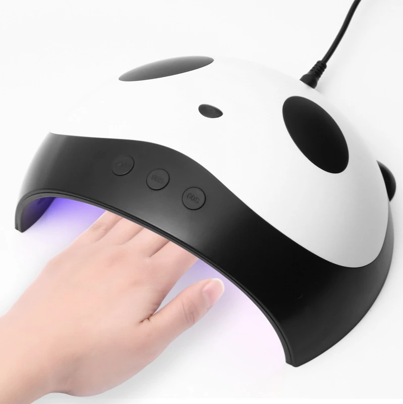
36W Panda Nail Dryer UV LED Lamp Gel Polish Curing Manicure With USB charger led lamp nail dryer 
