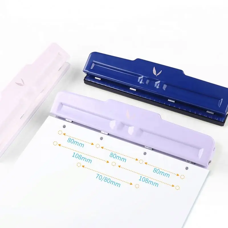 Прямая продажа с фабрики, дешевый регулируемый дырокол для бумаги с 3 отверстиями 9900