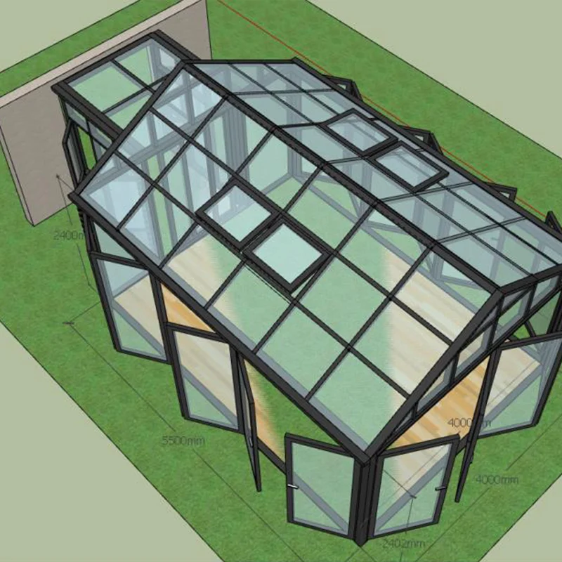 winter garden room insulated solarium enclosed porch aluminium sunroom  conservatory four seasons lowes glass house