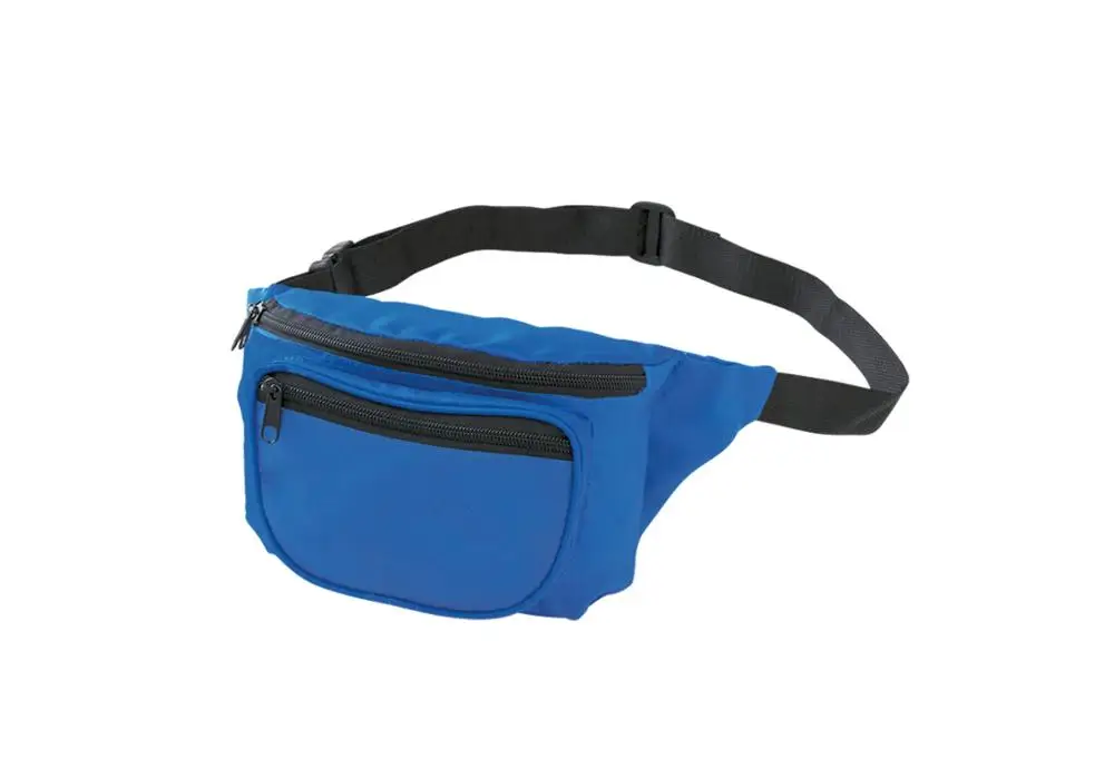 
Workout Vacation Hiking Zipper Fanny Pack Waist Bag Travel Pocket with Adjustable Belt travel custom logo waterproof fann 
