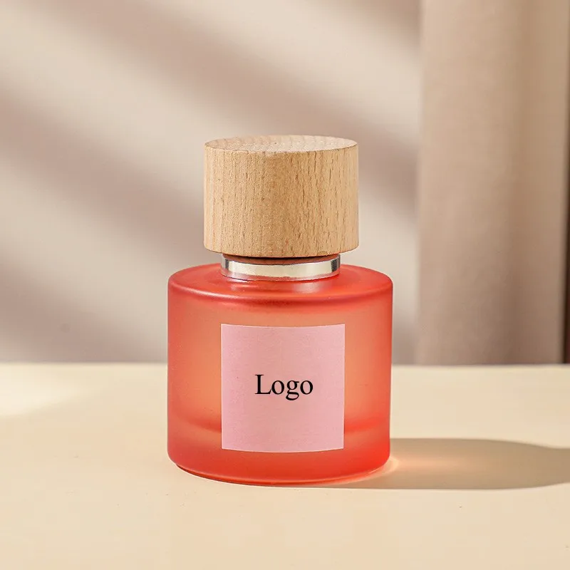 Factory Wholesale High Quality 50 Ml New Designer Wooden Bottle Cap Glass Perfume Bottle Box Packaging