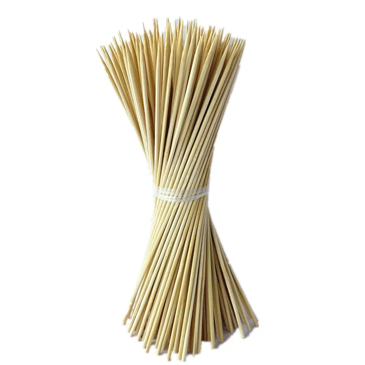 Wholesale Factory Low Price Natural Disposable Safe Kebab BBQ Sticks Bamboo Skewers