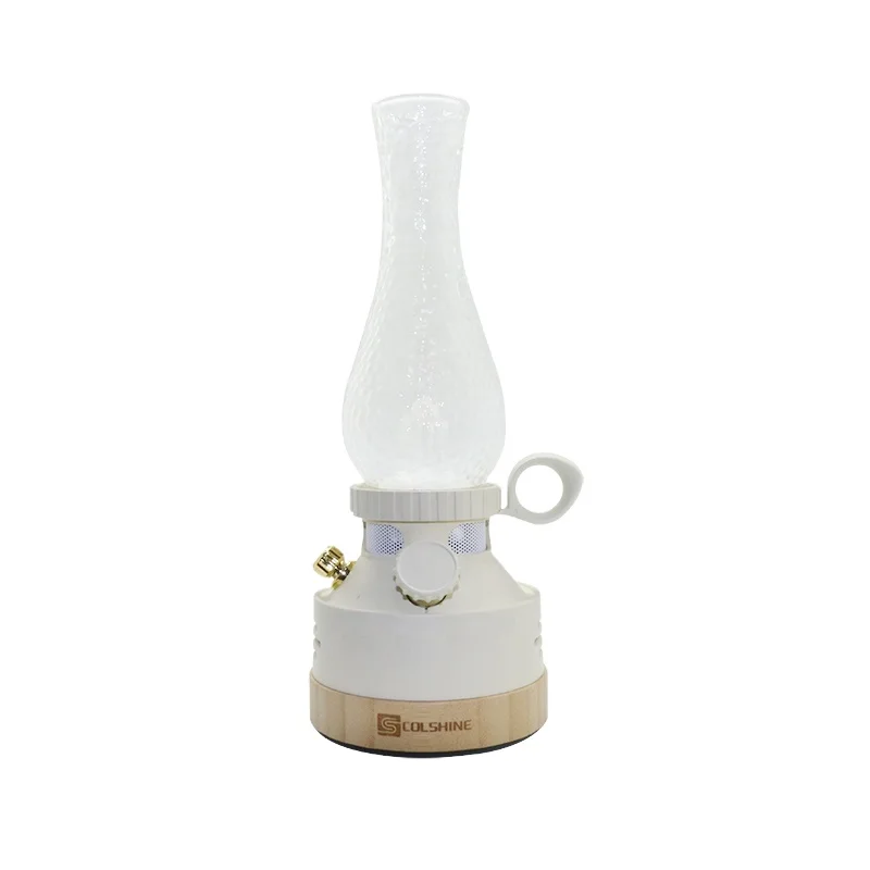 Retro Portable LED Leisure Lantern Ancient Kerosene Lamp Soft Light Suitable for Rooms and Outdoor
