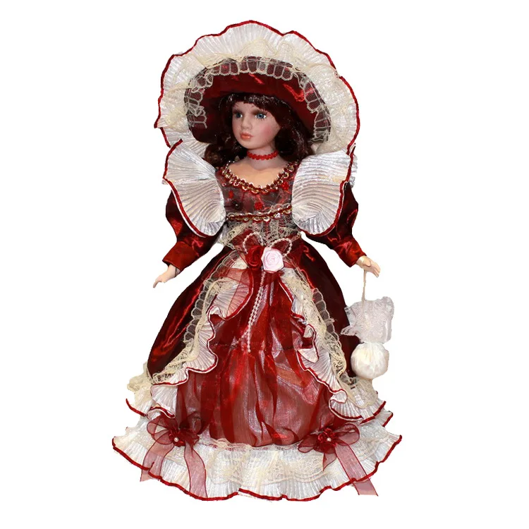 borun Victoria Ceramic Home decoration Gift Doll Toy doll - a hair