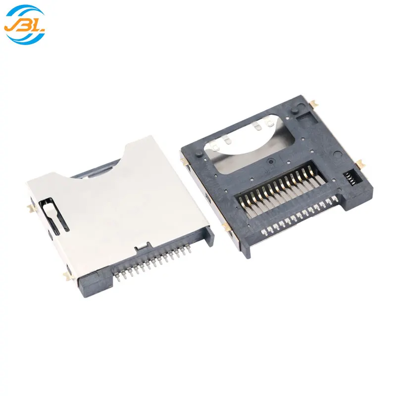 SD Card connector CF card PUSHPUSH self primping TYPE-A connector direct sale with positioning post