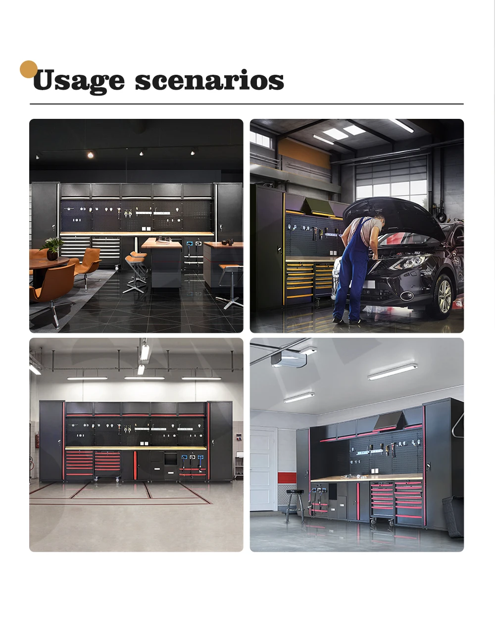 Bonroy Industrial Tool Workbenches For Workshop,L Shaped Mobile Corner Work Bench Esd Heavy Duty Garage Workbench With Drawers