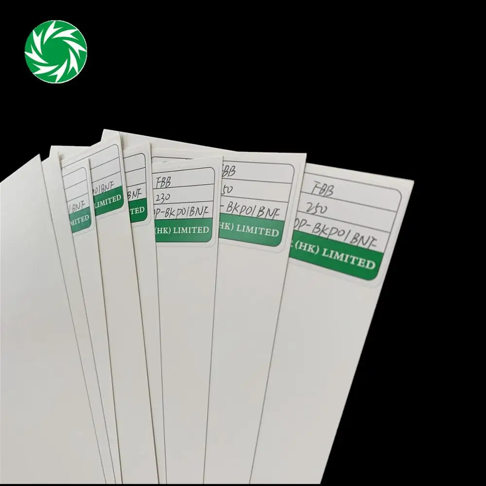 ningbo fold FBB one side coated ivory board paper