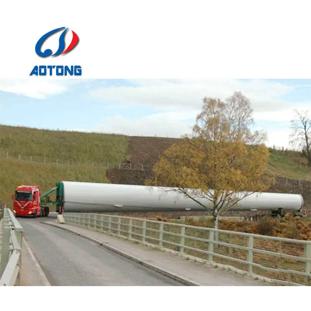 62m Extendable Lowbed Trailer Wind Turbine Blade Transport Lowbed Trailer For Sale